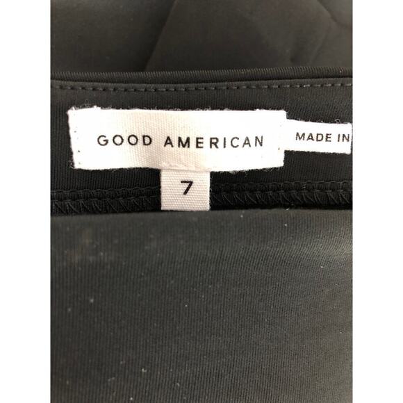 Good American Scuba Skirt Pencil Midi Black NWOT GA7 4X - Picture 5 of 8
